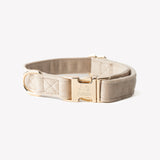 'Sand' - Velvet Dog Collar - FURLOU