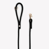 'Black' - Braided Rope Leash - FURLOU
