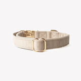 'Sand' - Velvet Dog Collar - FURLOU