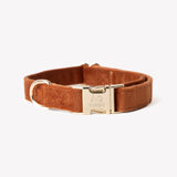 'Clay' - Velvet Dog Collar - FURLOU