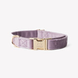 'Lilac' - Velvet Dog Collar - FURLOU