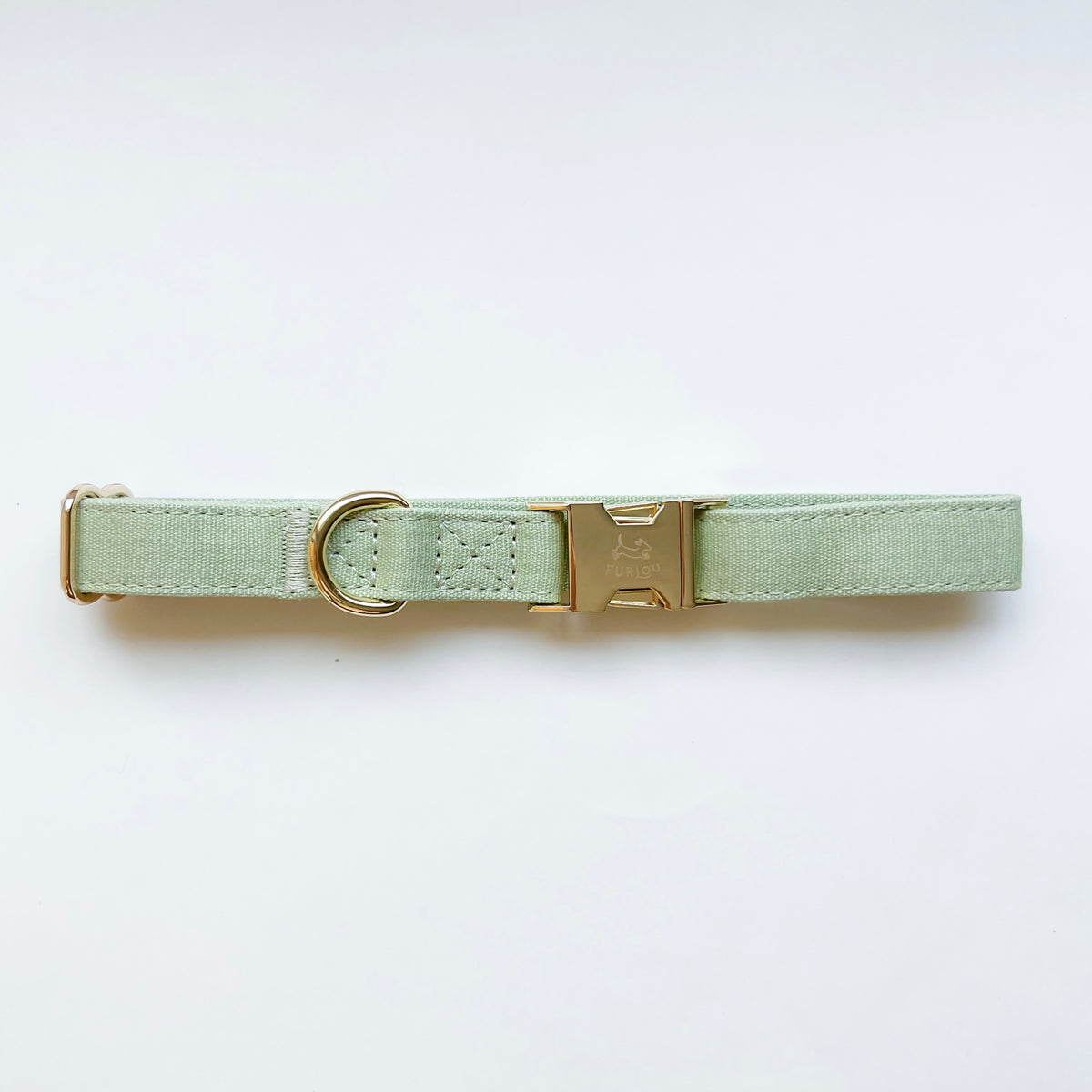 'Sage Green' - Dog Collar - FURLOU 