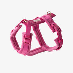 Magenta - Velvet Dog Harness - FURLOU 
