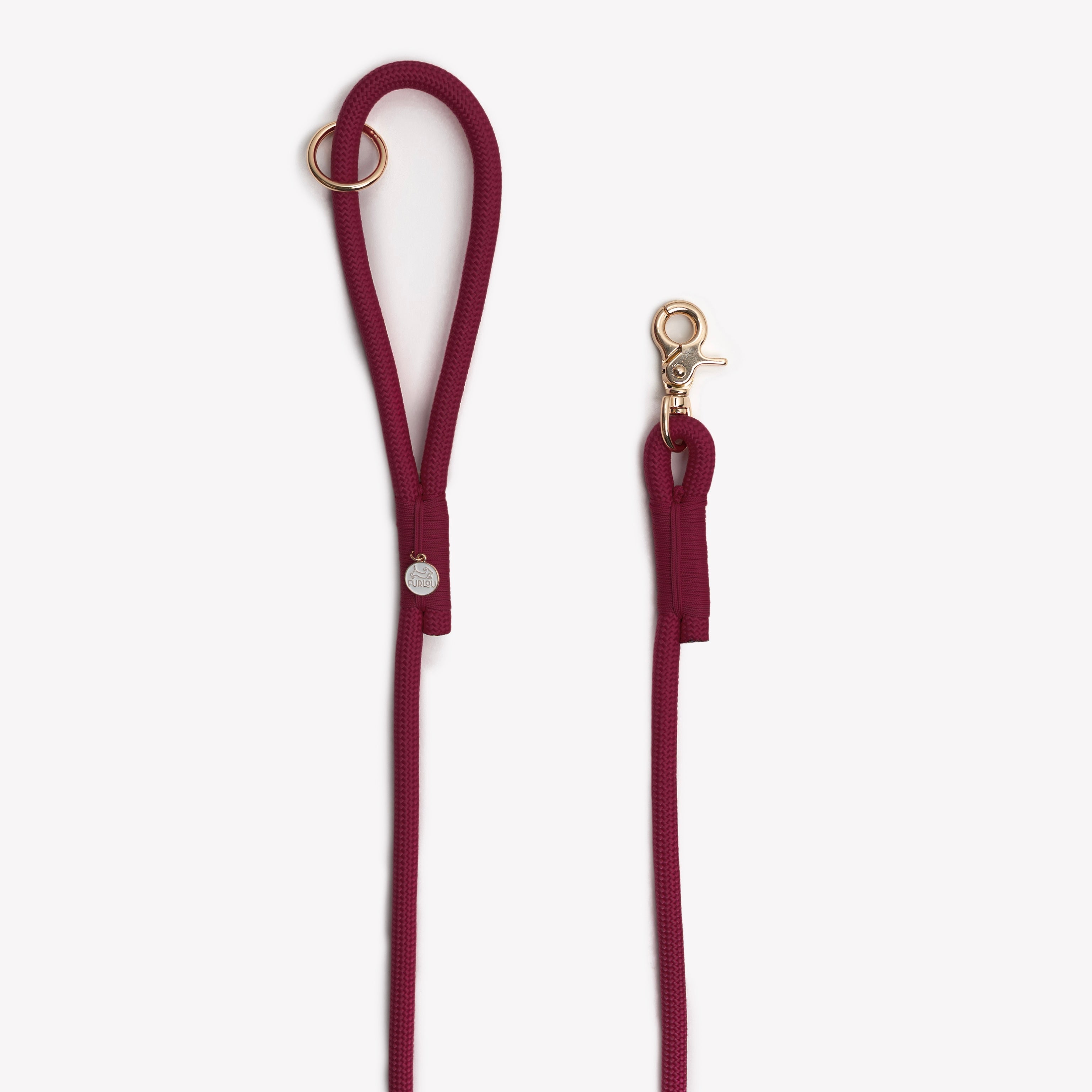 'Bordeaux' - Braided Rope Leash - FURLOU 