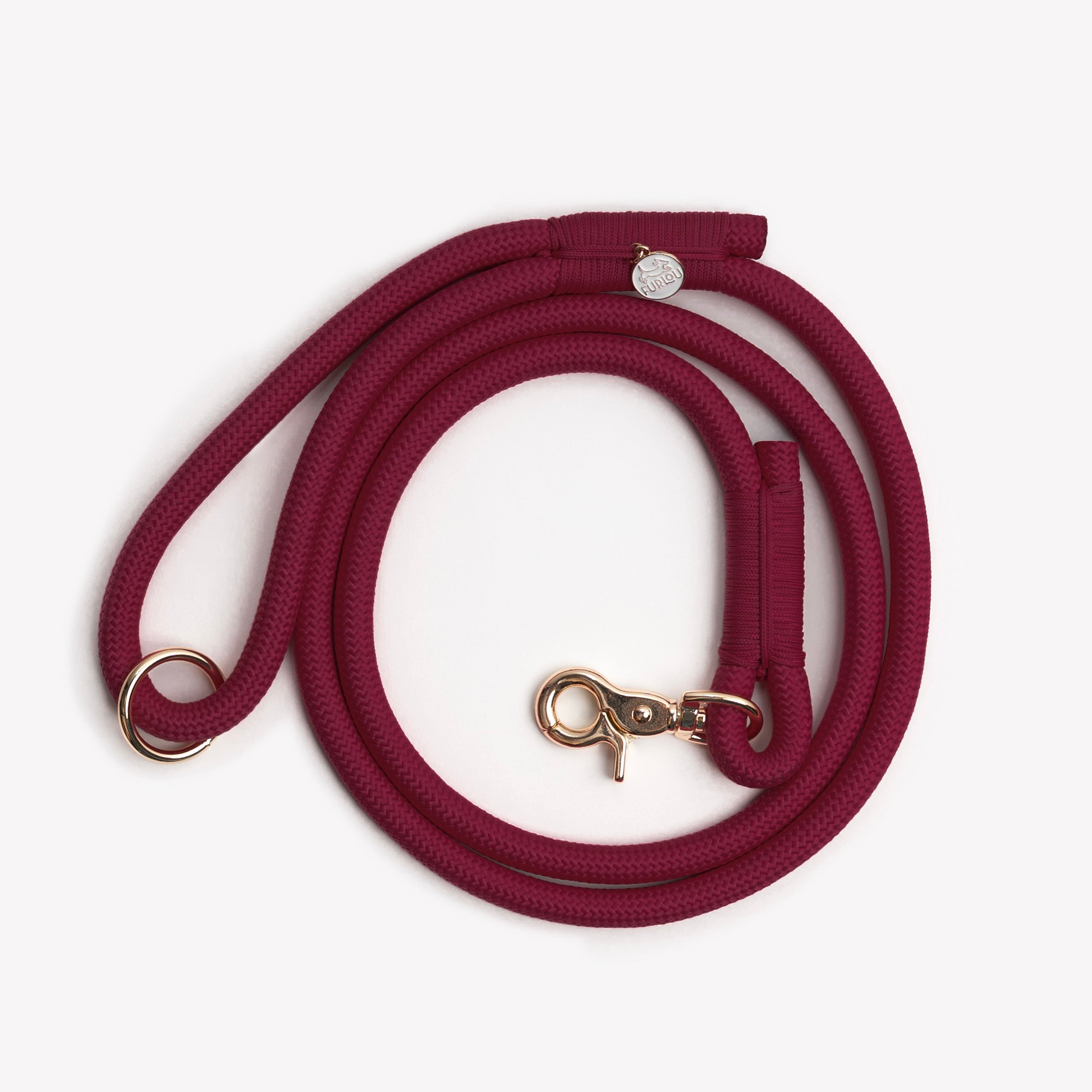 'Bordeaux' - Braided Rope Leash - FURLOU 
