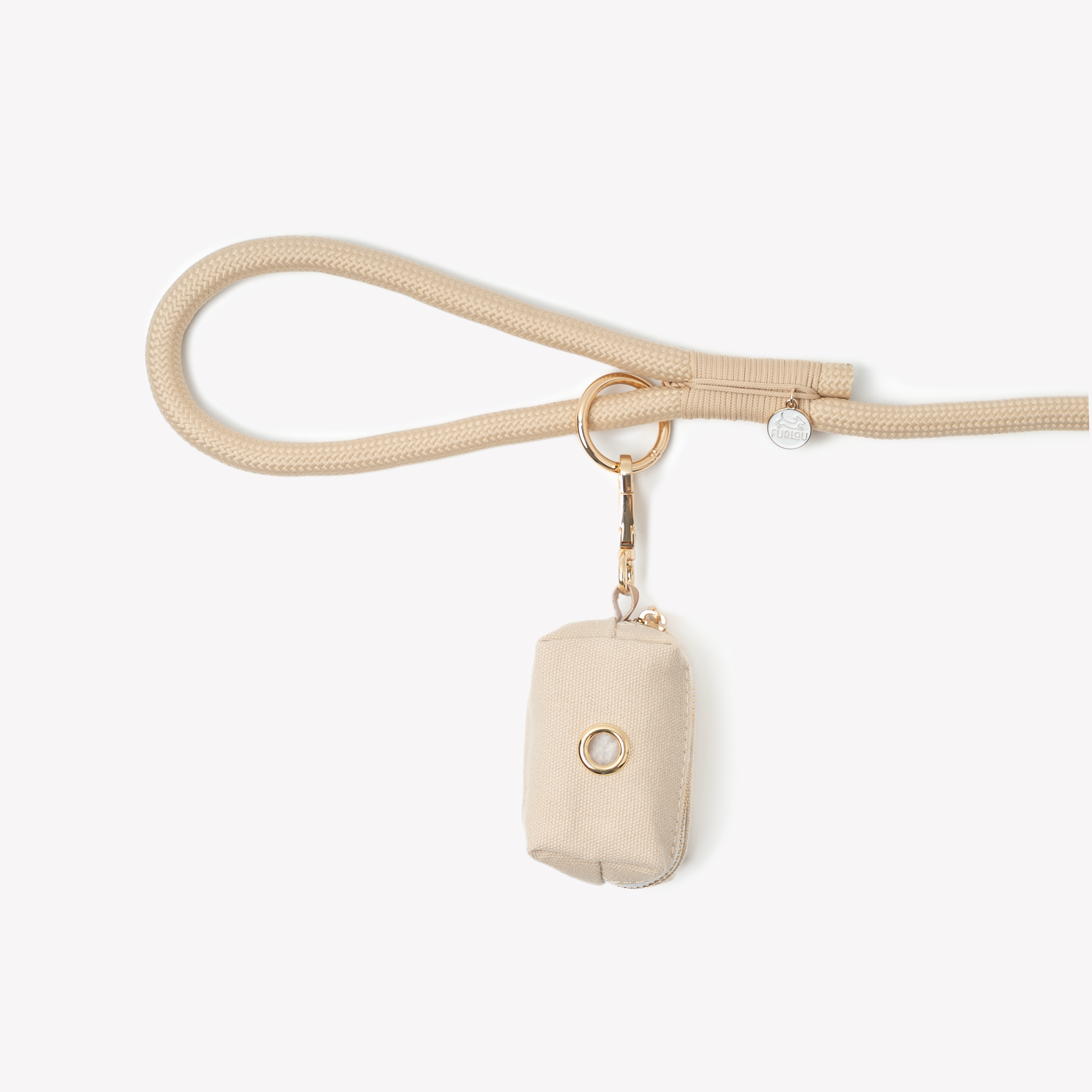 'Tan' - Poop Bag Holder - FURLOU 