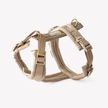 Sand - Velvet Dog Harness - FURLOU 
