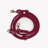 'Bordeaux' - Hands Free Braided Leash - FURLOU 