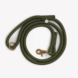 'Moss Green' - Braided Rope Leash - FURLOU 