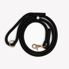 'Black' - Braided Rope Leash - FURLOU 