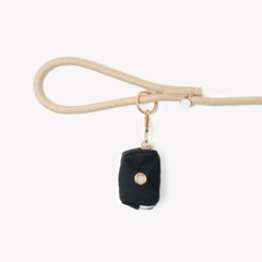 'Black' - Poop Bag Holder - FURLOU 