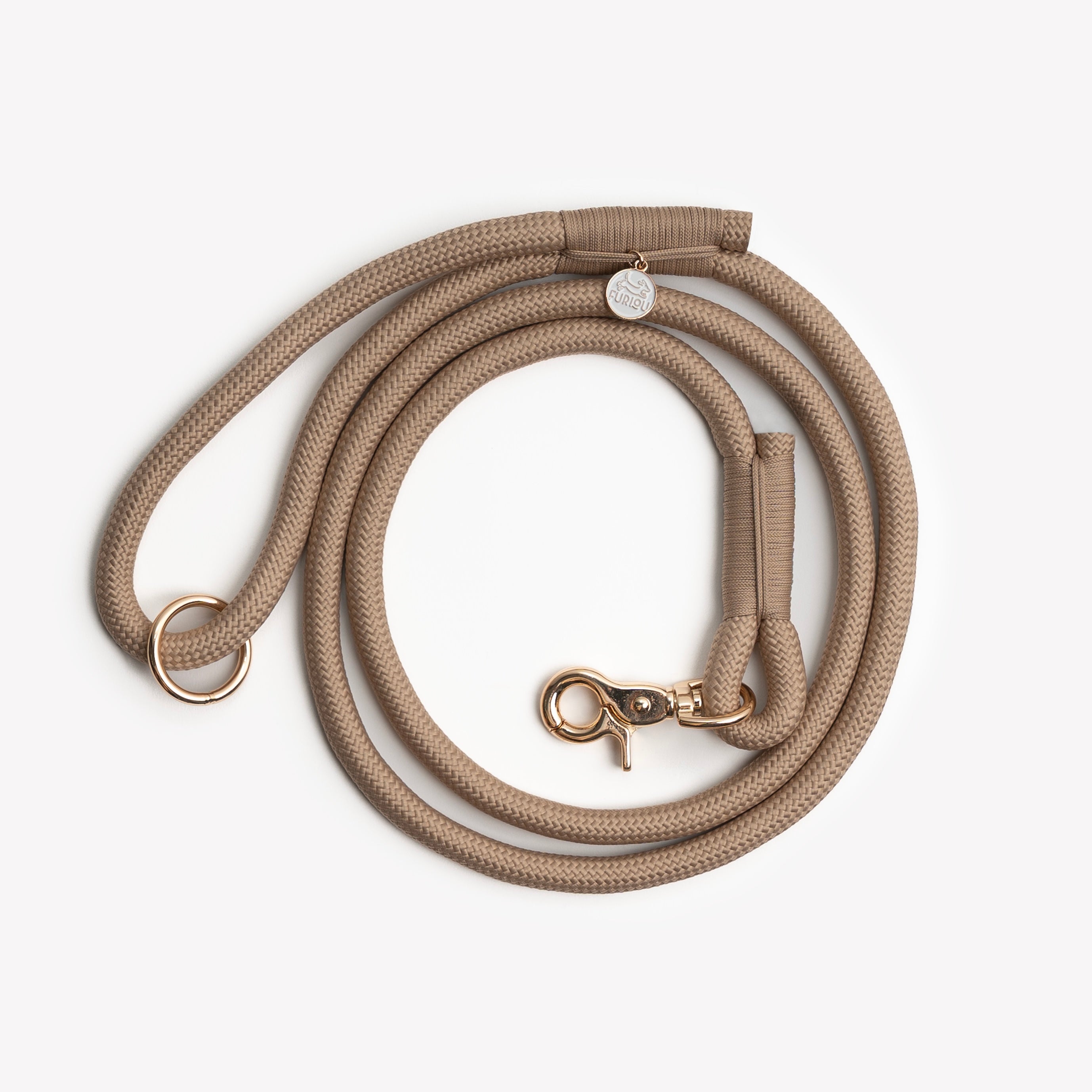 Trapper Rope Leash 'Sand' - Braided Rope Leash – FURLOU