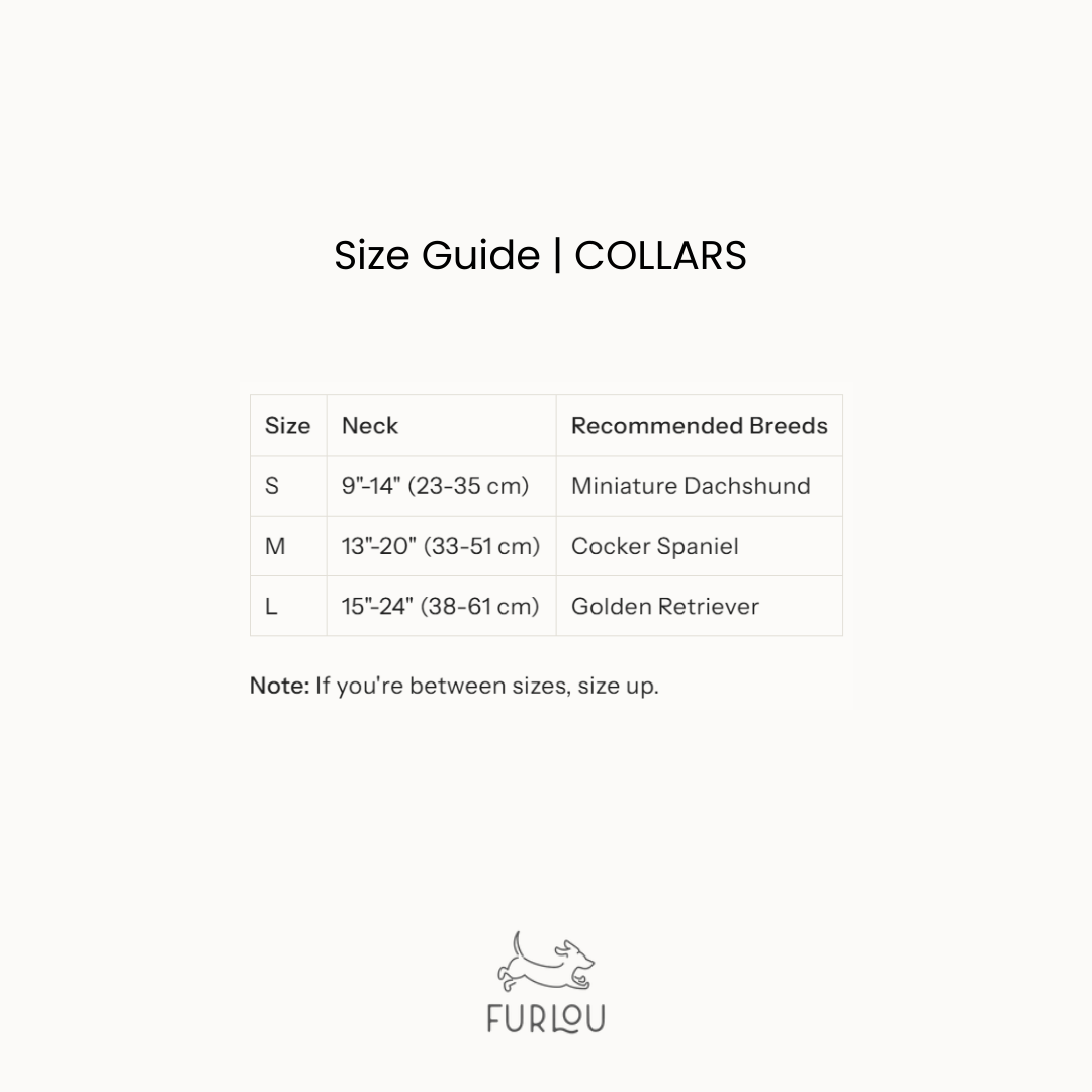 'Yellow' - Velvet Dog Collar - FURLOU 