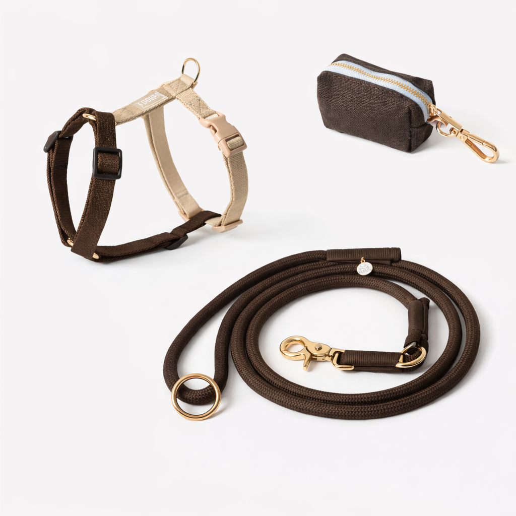 Brown Harness Set - FURLOU 