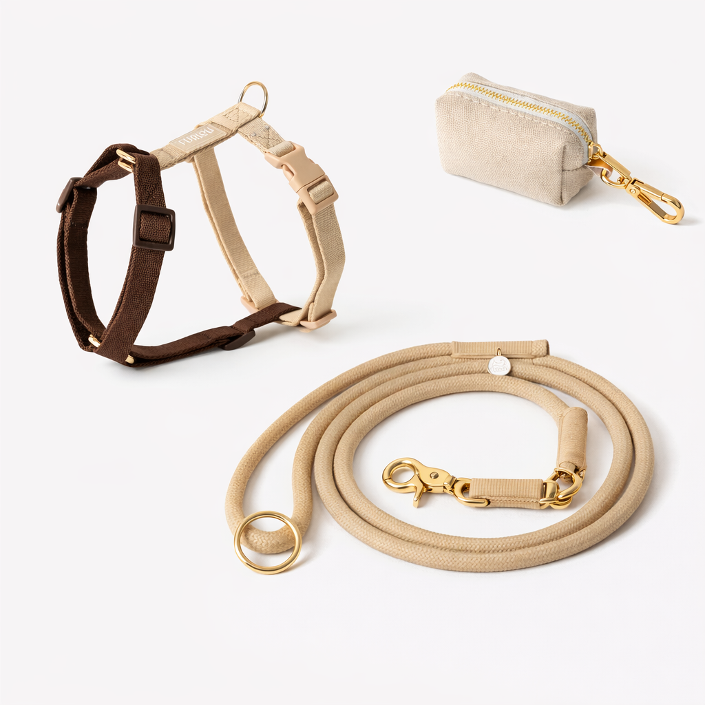 Tan Harness Set - FURLOU 
