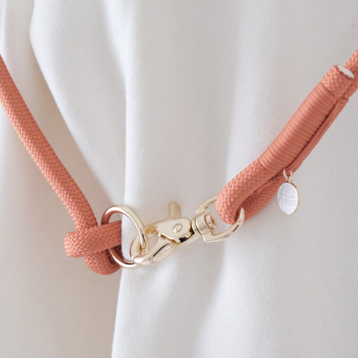 'Terracotta' - Hands Free Braided Leash