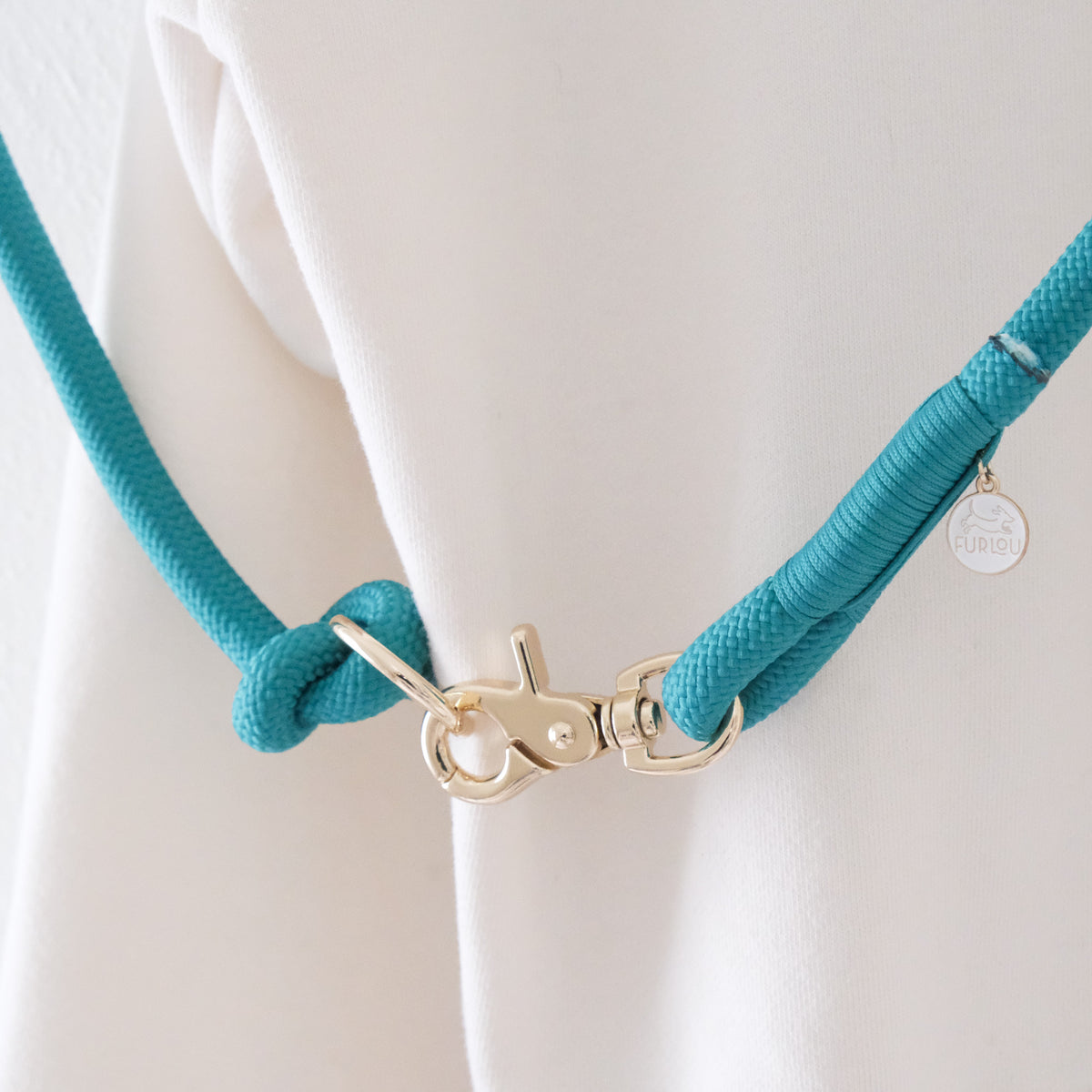 'Teal' - Hands Free Braided Leash