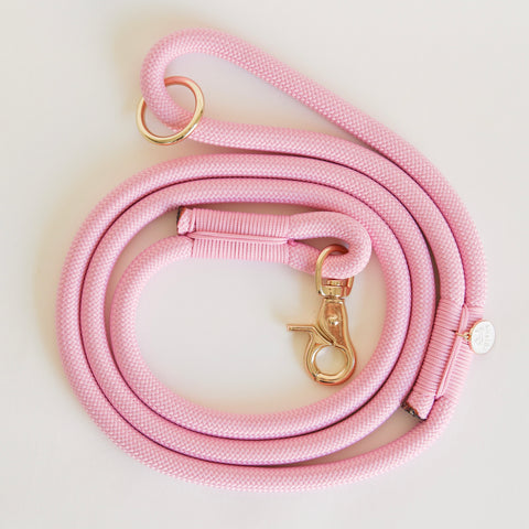 'Baby Pink' - Braided Rope Leash - FURLOU 
