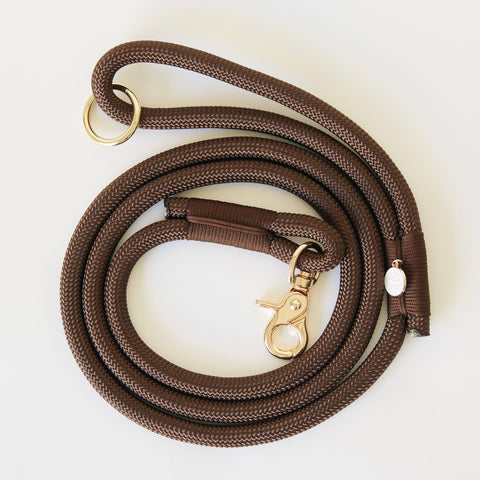 'Brown' - Braided Rope Leash - FURLOU 