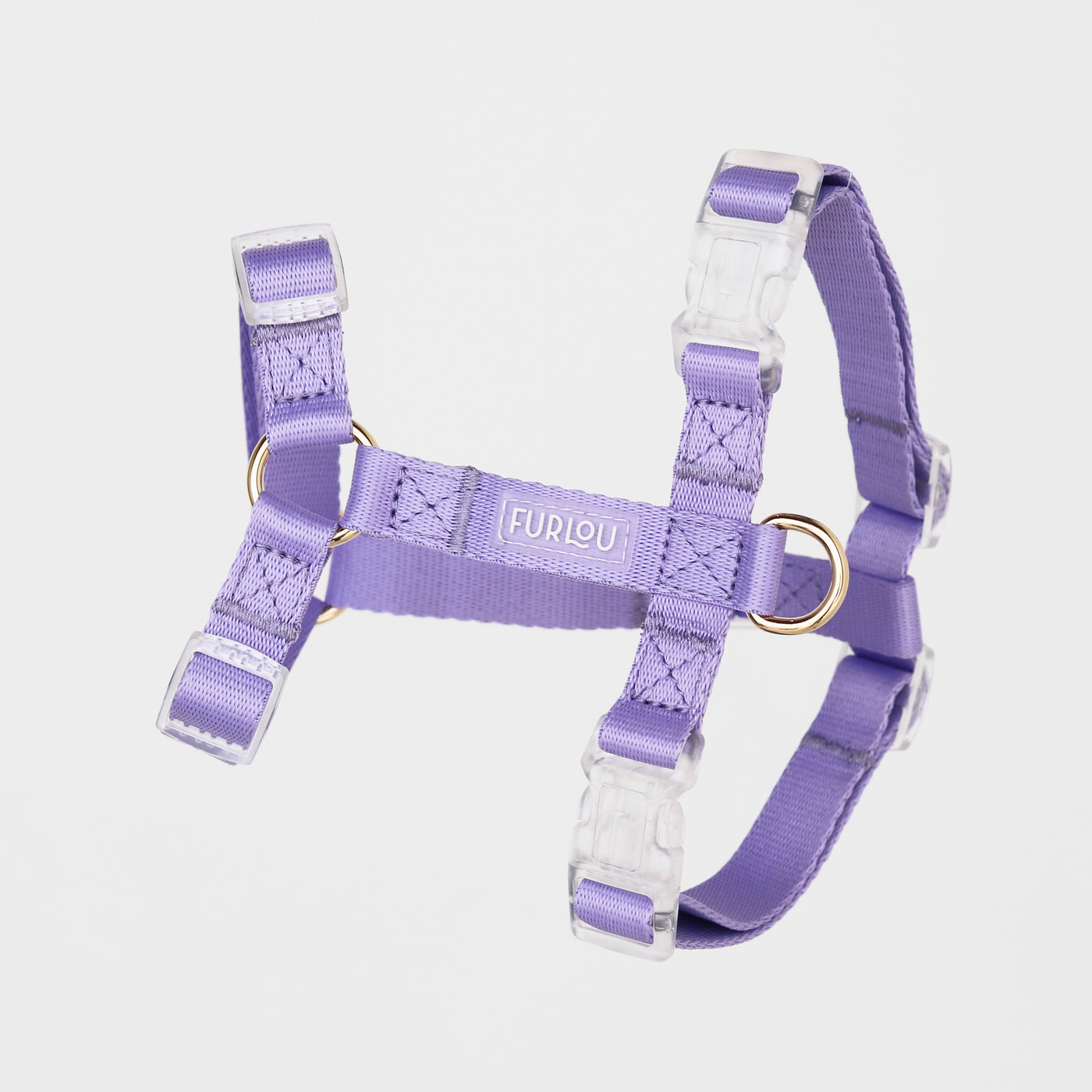 Lavender Striped Webbing Harness – Ware of the Dog