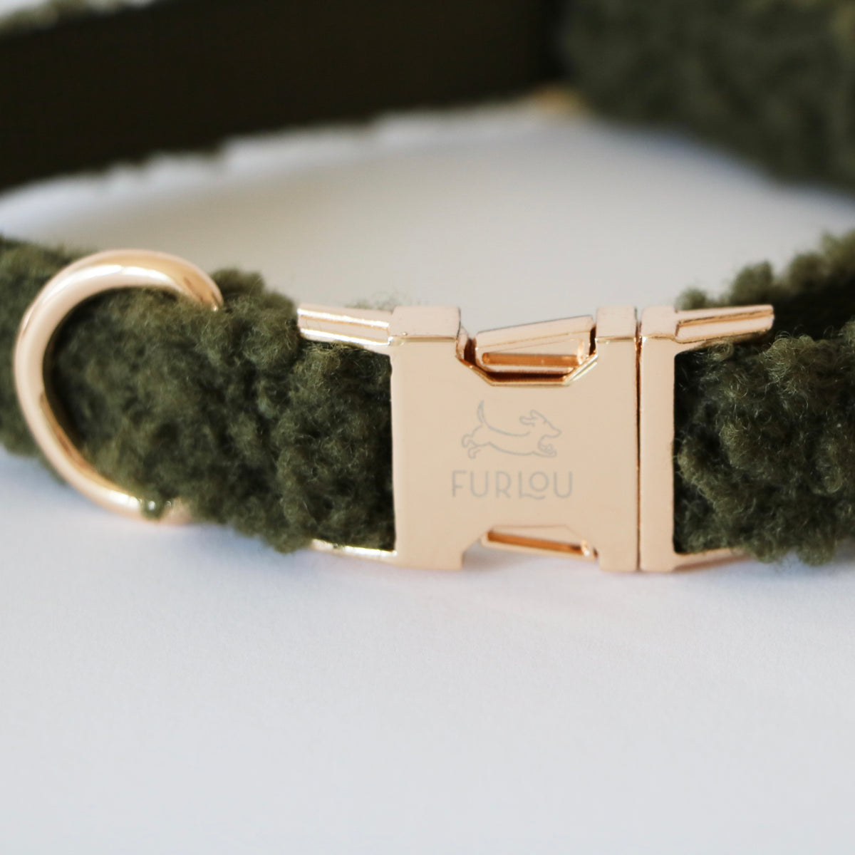 Olive Green - Sherpa Dog Collar - FURLOU 