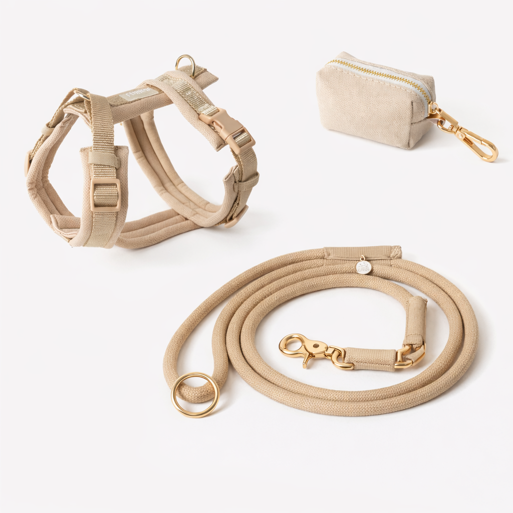 Tan Comfort Harness Set - FURLOU 