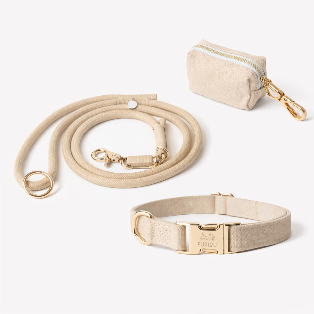 Tan Collar Set - FURLOU 